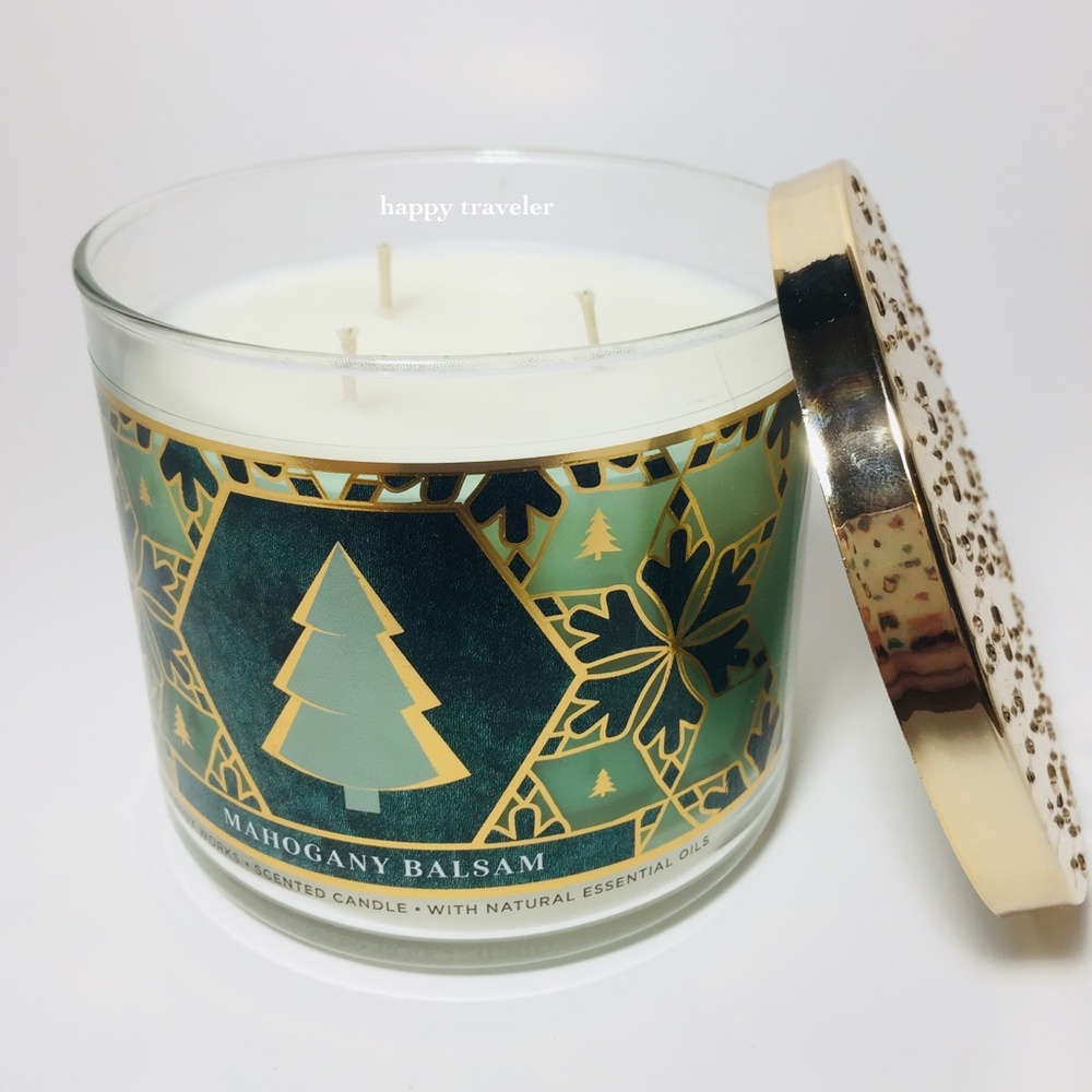 MAHOGANY BALSAM 3 Wick Candle - Picture 2 of 3